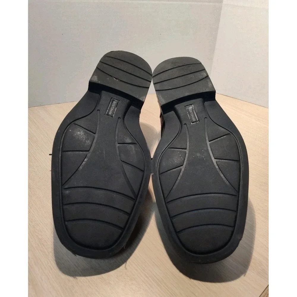 Bostonian Academy Mens Black Leather Split Toe Oxford Dress Shoes 10.5‎ M 28965